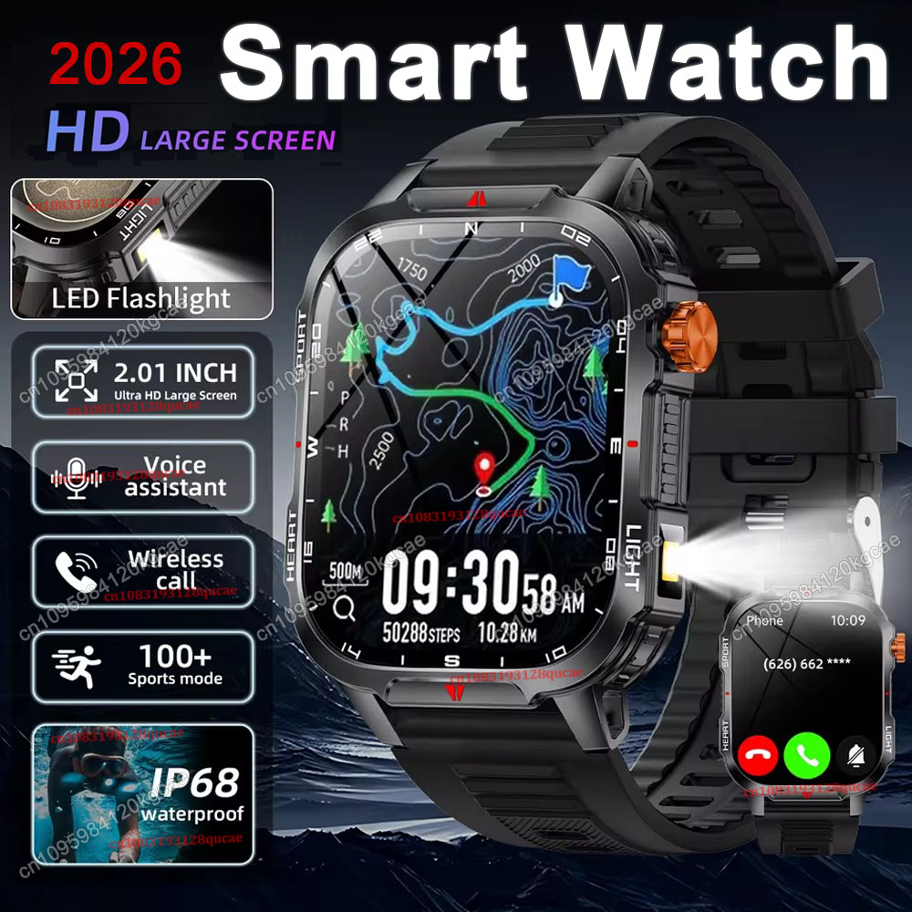 Smartwatch X12 - Nouvelle Montre Connectée Militaire Robuste 2026