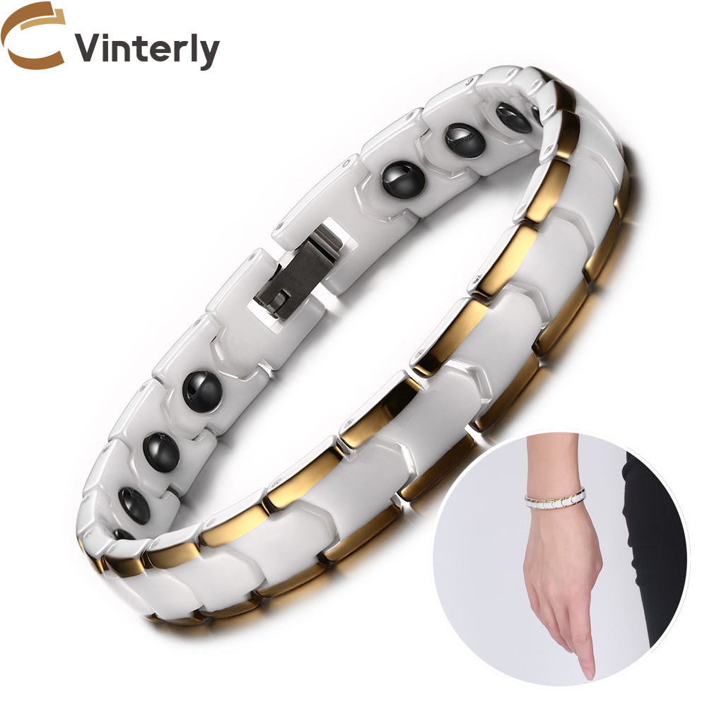 Ceramic Link Bracelet - Vinterly Bracelets pour femme anti-rayures 9mm