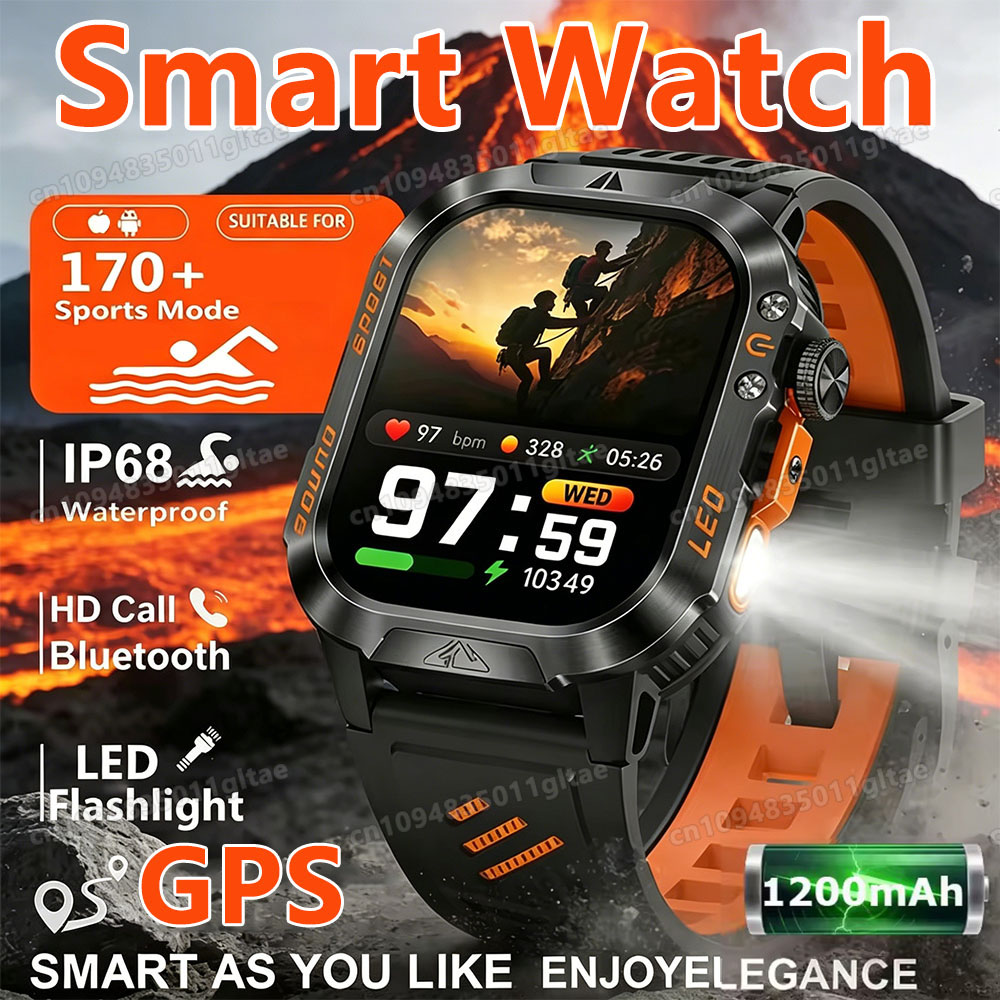 Smartwatch X12 - Nouvelle Montre Connectée Militaire 2026 pour