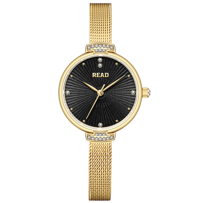 Stainless Mesh Band - Montre à quartz pour femmes READ