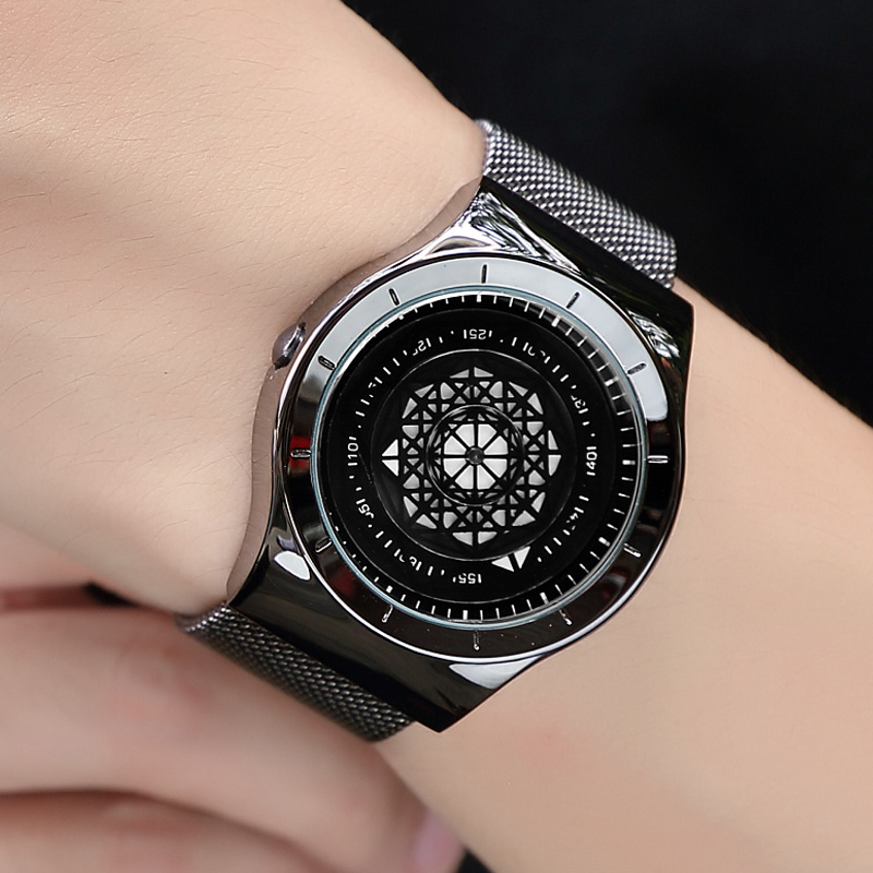Stainless Mesh Band - Montres Geek pour hommes, montre à