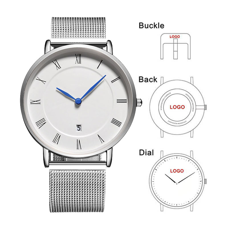 Montre classique simple pour h - Stainless Mesh Band avis et prix