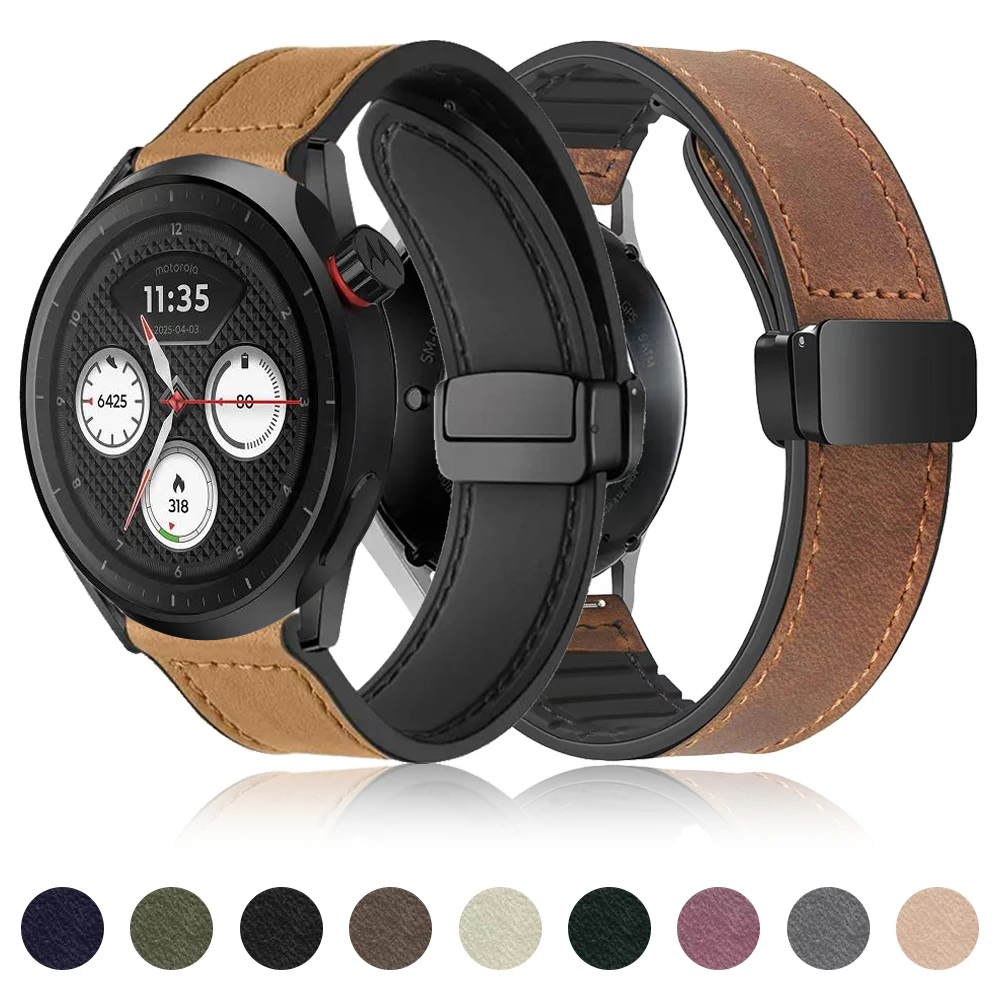 Bracelet en cuir souple pour M - Motorola Smartwatch Accessories avis et prix